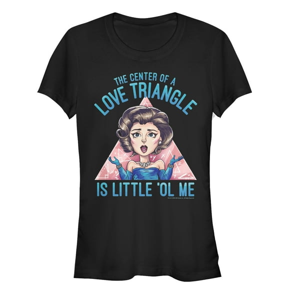 Junior's Crazy Ex-Girlfriend Center of Love Triangle  Graphic Tee Black X Large