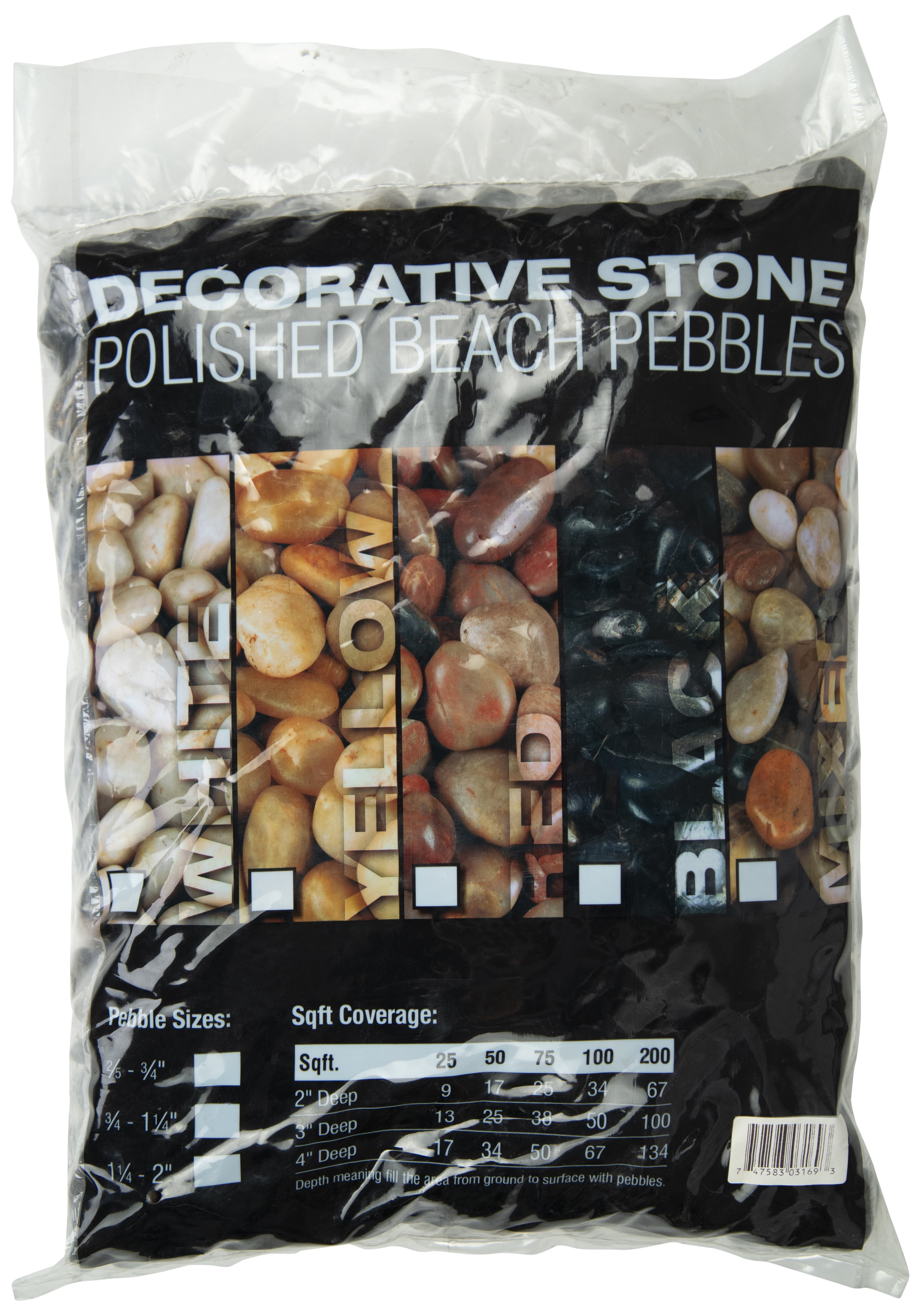 MSI 40 lb. Marble Decorative Stones, Grade-1, First-Quality Polished Marble Pebbles Green