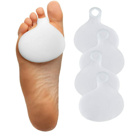 ZenToes 4 Pack Gel Metatarsal Foot Pads Ball of Foot Cushions Pain Relief Shoe