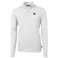 thumbnail image 2 of Men's Cutter & Buck White South Carolina Gamecocks Big & Tall Virtue Eco Pique Recycled Quarter-Zip DryTec Top, 2 of 3