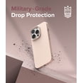 thumbnail image 6 of Ringke Air-S Case Compatible with iPhone 13 Pro, Silicone Flexible TPU Shockproof Matte Slim Phone Cover - Pink Sand, 6 of 9