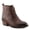 BURGUNDY, variant on L`Artiste Duju Women's Ankle Boot with Hand-painted Floral Leather and Comfort Fit