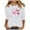 White 15004, variant on Womens Breast Cancer Awareness Shirts Pink Ribbon Butterfly Graphic 3/4 Sleeve T-Shirts Cute Funny Breast Cancer Print Tunic Tops