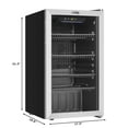 thumbnail image 3 of 18" 32 Cu Ft Beverage Refrigerator Merchandiser with Stainless Steel, 3 of 6