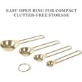 thumbnail image 4 of 4 Piece Gold Stainless Steel Measuring Spoons Set Gold Measuring Spoons (Set of 4), 4 of 5