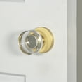 thumbnail image 4 of Viaggio 624638 Circolo Solid Brass Non-Turning One-Sided Dummy Door Knob - Black, 4 of 7