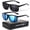 Neutral Grey+Blue, variant on ROCK TAKIN Polarized Sunglasses (2 Pack) - Classic Square Frame, Sporty Cycling & Driving Glasses with UV400 Protection for Men Women