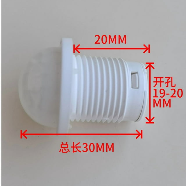 Miangastore 4pcs High Sensitivity Infrared Motion Sensor Shell Cover for Human Body Detection White Plastic Housing for Security Systems Energy Management