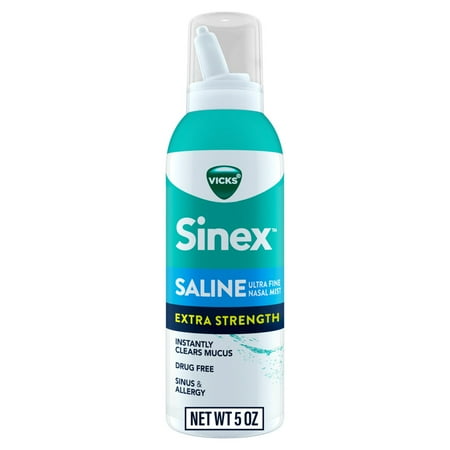 Vicks Sinex Extra Strength Nasal Spray, Nasal Decongestant for Sinus Relief, 5 oz