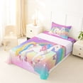 thumbnail image 5 of Erosebridal Kawaii Unicorn Kids Twin Sheet Sets,Dreamy Princess Style Bedding For Girls 3 Pieces, 5 of 6