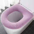 thumbnail image 2 of Btomtd Toilet Seat Covers,Toilet Seat Cushion Thickened Toilet Cover Knitted Toilet Seat Cushion Washable Household Toilet Cover Winter Warm Toilet Seat Cover Mat, 2 of 3
