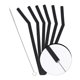 thumbnail image 2 of 16 Pcs 1 Set Creative Milk Straws Portable Drink Straws Brushes (Black), 2 of 3