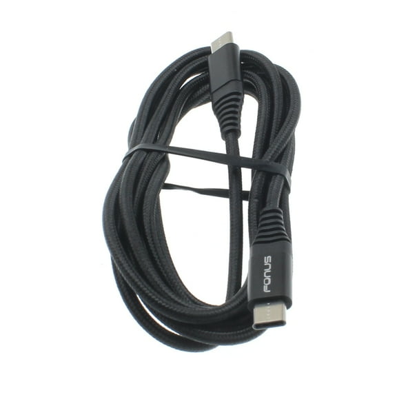 6ft Long USB-C Cable for Samsung Galaxy S24 FE - Fast Charger Power Cord (Type-C to Type-C) Wire Sync for Galaxy S24 FE