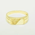 thumbnail image 2 of LBG British Made 14k Yellow Gold Natural Diamond Mens Band Ring - 25 size options - Size 12, 2 of 6