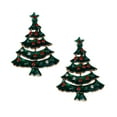 thumbnail image 2 of Miangastore Rhinestone Pin Vintage Style Brooches Green Alloy 2Pcs 1.8x1.3x0.4In, 2 of 8