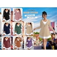 thumbnail image 4 of Cuteduck Plus Size Women’s Long Sleeve V-Neck Zipper Dress Autumn/Winter 1X-5X, 4 of 9