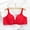 Red, variant on TAGOLD Womens Plus Size Bra,Summer Casual Bras for Womens,Woman Color Thin And Steel Hoop Gathered Breathable Underwear For Daily Bras