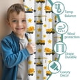 thumbnail image 3 of Blackout Kids Curtains,Cartoon Construction Vehicles Stars Childrens Insulated Curtains Set Of 2,Bedroom Essentials,Toddler Room Decor 42"x84", 3 of 5