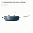 thumbnail image 4 of Caraway Ceramic Non-Stick Sauté Pan, 4.5 qt, Navy, 4 of 9