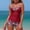 #439-Wine, variant on Haivin Women's Beach Tankini, Lightweight and Stylish with Vibrant Digital Print, Two Piece Swimsuit for Beach, Pool and Vacation