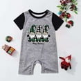thumbnail image 4 of Odeerbi Christmas Pajamas for Family Plaid Holiday Short Sleeve Family Christmas Pajamas Matching Sets Infant Fashion Plaid Print Tops Pants Sleepwear Xmas Family Matching PJs Set Green, 4 of 4
