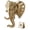 Gold, variant on EVHRZN Elephant Key Holder, Elephant Head Shaped Coat Hat Hanger Heavy Duty, Vintage Rustic Decorative Wall Hooks for Entryway, Kitchen, Stylish, Durable, and Functional for Organizing