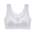 thumbnail image 7 of VISALY Sports Bras For Women Plus Size Sports Bra Women Ultra Thin Ice Silk Bra Comfortable Plus Size Seamless Wireless Sports Bra With Removable Pads Wireless Bras Sleep Bras Comfortable Bras Grey M, 7 of 7