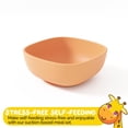 thumbnail image 3 of Bowl for Baby Food by Muqee Peeko in Calm Baby Apricot Color - FDA Approved Silicone, 3 of 7