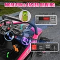 thumbnail image 6 of VIBESPARK 24V 2 Seater Ride on Toys UTV with Remote Control, Electric Ride on Cars for Kids, Power Car Wheels, Colorful LED Lights, Bluetooth, Storage Space, Pink, 6 of 9