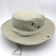 thumbnail image 3 of Sombrero de ala redonda informal para exteriores, sombrero de camuflaje de jungla, sombrero de pescador para pesca, protector solar, montañismo, para hombres y mujeres, 3 of 4