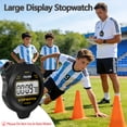 thumbnail image 5 of PULIVIA Digital Silent Stopwatch – Simple Timer for Running, Swimming, Racing, Jump Rope, and More – Large Display, Lightweight, Water-Resistant, with Lanyard – Black, 5 of 7