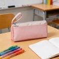thumbnail image 6 of Large Capacity Double Layer Cloth Pencil Case | Stationery & Cosmetic Organizer for Students & Office | Portable Pen Pouch with Zipper, 6 of 6