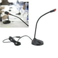 thumbnail image 4 of Gooseneck Wired Microphone, Plastic and Iron Wired Desktop Microphone Black  for Office 3.5mm,USB, 4 of 7