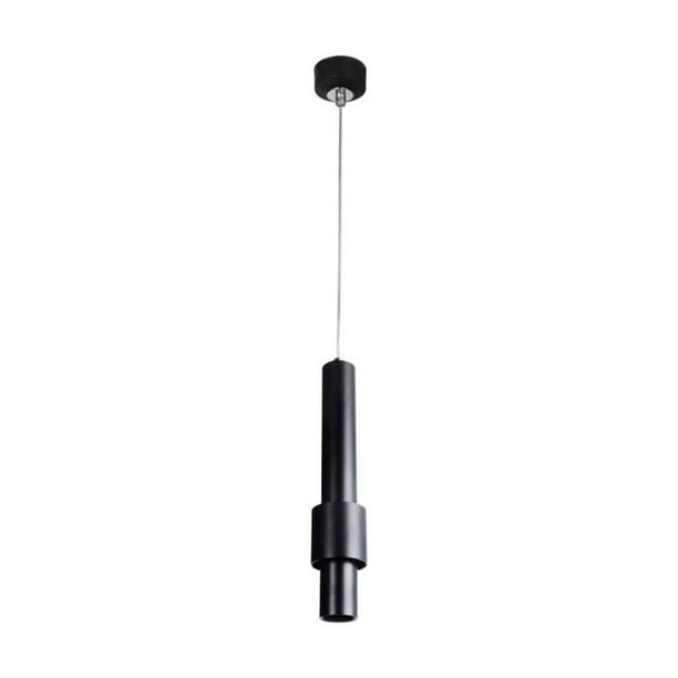 Lámpara Colgante Moderna SKANDIGLOW Aluminio Negro Mate Luz Calida 10 W
