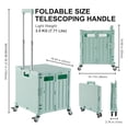 thumbnail image 4 of Carrito utilitario plegable y portátil con ruedas MACOPRO, verde, 4 of 9