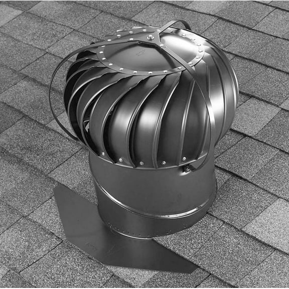 Air Vent 20.2 in. H X 12 in. L X 12 in. D Mill Aluminum Brace Turbine