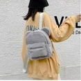 thumbnail image 2 of Cute Fuzzy Bear Ears Backpack Kawaii Soft Fluffy Casual Daypack Mini Shoulder Bag Purse(Pink), 2 of 7