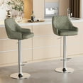 thumbnail image 5 of VECELO Bar Stools Set of 2 Adjustable Counter Height Swivel Barstools with Back and Armrest, Dark Gray, 5 of 11