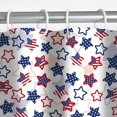 thumbnail image 4 of 4th of July Stars Shower Curtain American Patriot Independence Day Celebration Red Blue Stars Holiday Home Print Waterproof Bathroom Bathtubs Decor Easy Washable Durable 72x72 Inches, 4 of 5