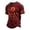 A-Red4422, variant on XIAOCHA Men's Halloween Witch Print T Shirt Short Sleeve Crew Neck Salem Broom Pullover Top, Black, Sizes L