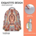thumbnail image 5 of Bohemian Mantra Backpack - Stylish Waterproof Bookbag for Work & Campus, Spacious Laptop Bag with Organizer, Thoughtful Gift for Her & Him, 5 of 6