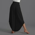thumbnail image 6 of Lixiuxyad Women Drawstring Pants Women Wide Leg Pants High Waisted Yoga Pants Hippie Pants Boho Beach Plus Size Palazzo Pants Black, 6 of 6
