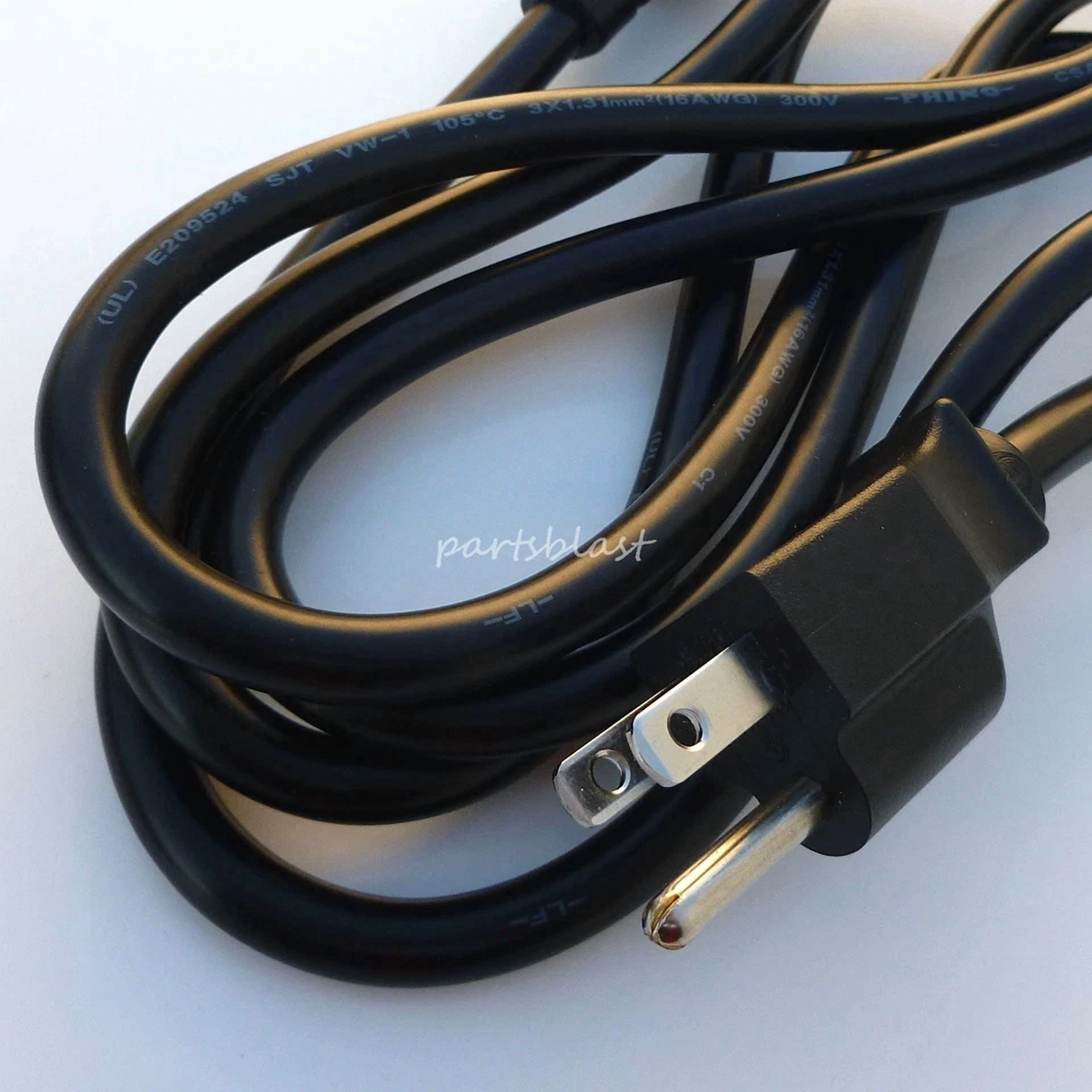 BUTTERFLY- 6' Lg Replacement Power Cord Plasma Lcd Led Tv Monitor Computer Printer Ac Cable