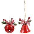 thumbnail image 2 of Jingle Bells colgante campanas colgantes adornos de corona. (rojo) (2 piezas), 2 of 5