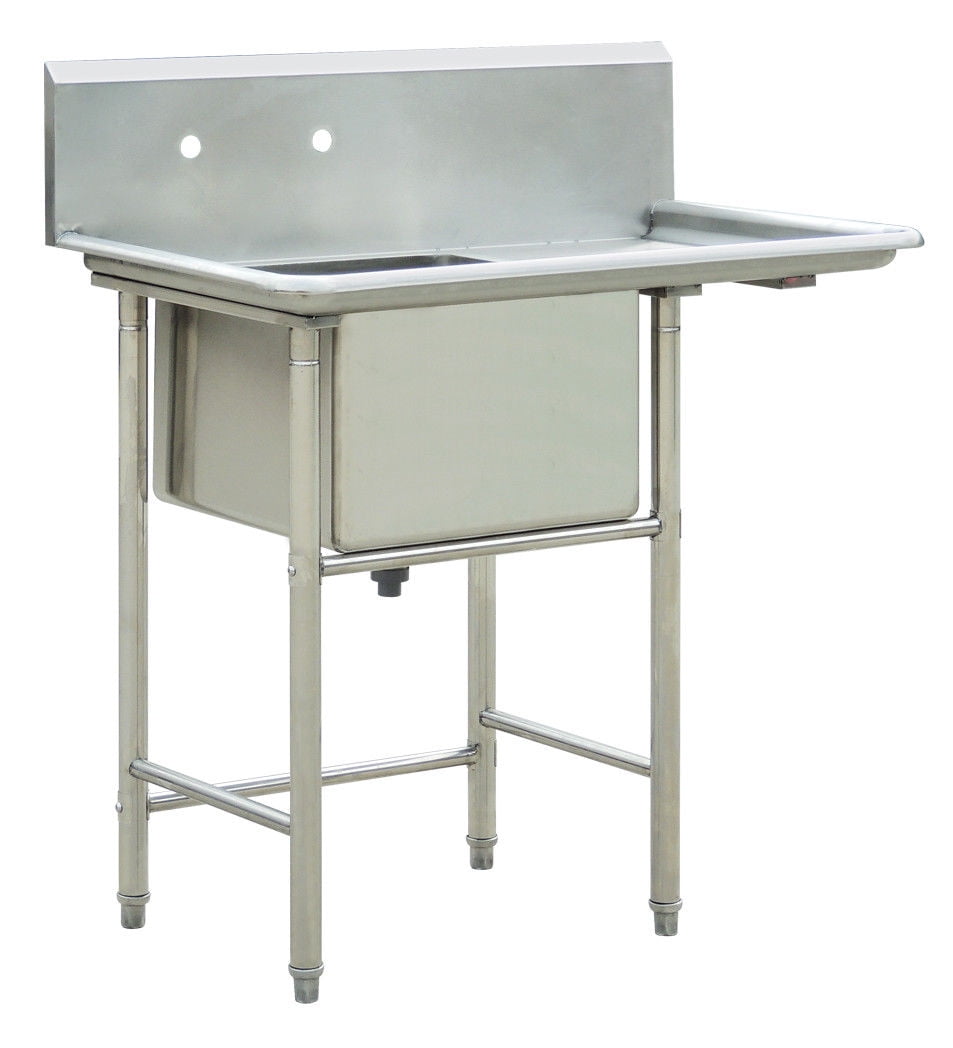 39 Wide Stainless Steel Commercial Kitchen Utility Sink With