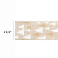thumbnail image 3 of LaRibbons 2 1/2" Wired Ribbon | "Tree Grove" Natural/White | 10 Yard Roll, 3 of 6
