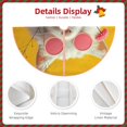 thumbnail image 3 of Lukts Floral Sunglasses Cat Art Print Color Life Christmas Tree Skirt, Winter Holiday Tree Mat Decoration ,Can be Used as A Shawl-48", 3 of 6