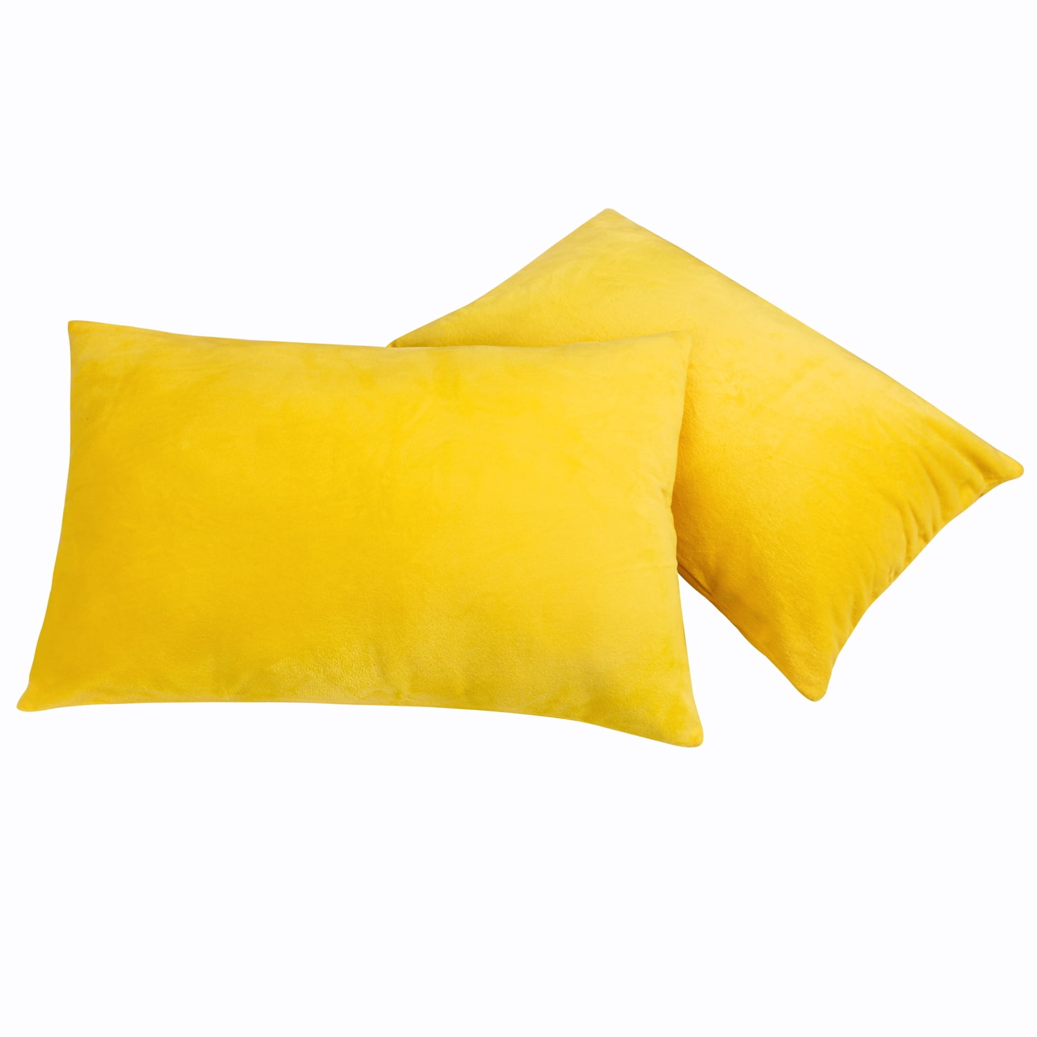 ORGANICTUNE Velvet Pillowcases, Ultra Soft and Cozy Luxury Zippered