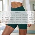 thumbnail image 3 of hoksml Women's High Waisted Biker Shorts Yoga Shorts Stretch Workout Running Tights, 3 of 8