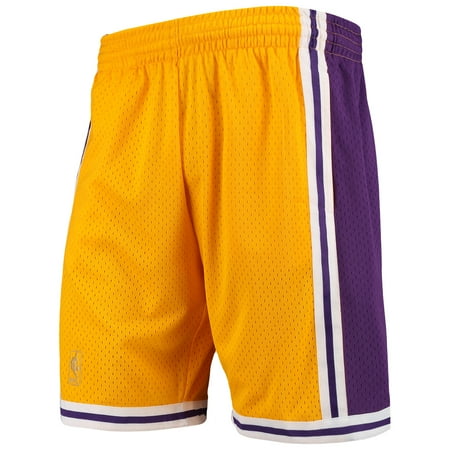 Adidas Nba Swingman Short - Los Angeles Lakers Mitchell & Ness Hardwood Classics Team Swingman Shorts - Gold